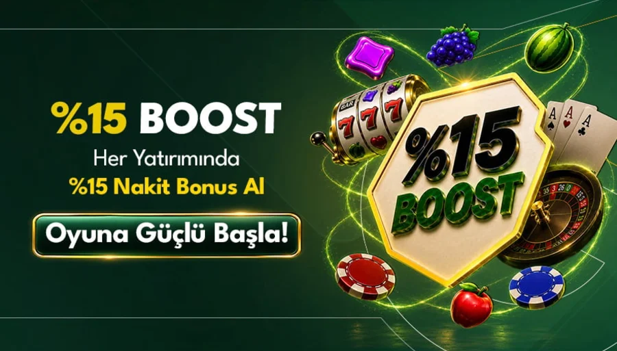 Inagaming %15 Boost Casino