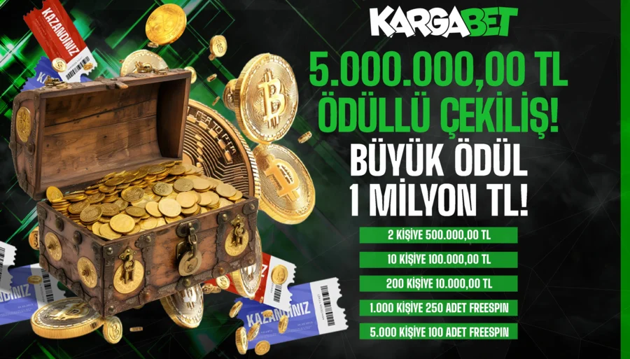 Kargabet 5 Milyon TL Ödüllü Kargabet Aylık Çekilişi