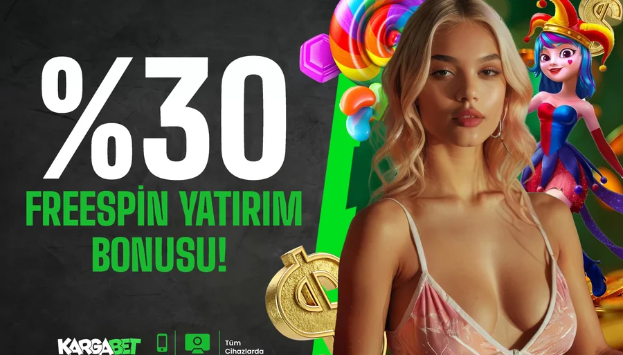 Çevrimsiz %30 Freespin Yatırım Bonusu