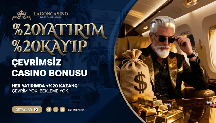 Çevrimsiz Casino %20 Yatırım & %20 Kayıp Bonusu