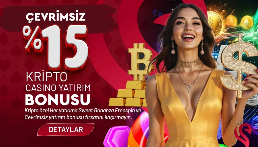 %15 ÇEVRİMSİZ KRİPTO CASİNO YATIRIM BONUSU
