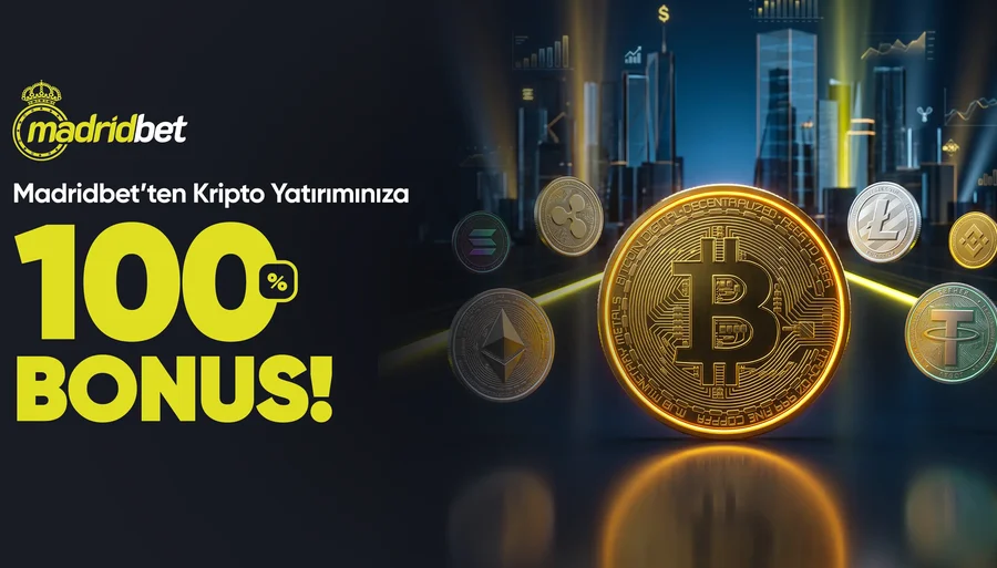 Madridbet %100 Kripto Yatırım Bonusu
