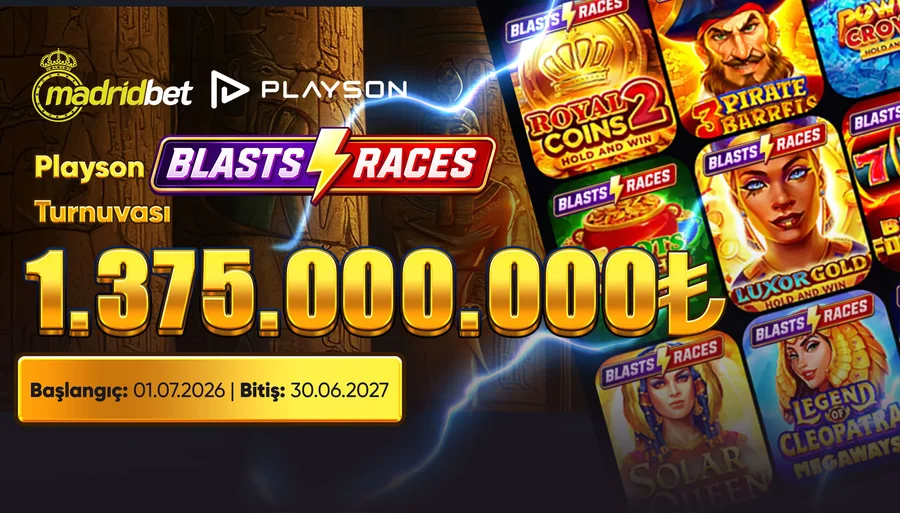 Playson Blasts & Races Turnuvası