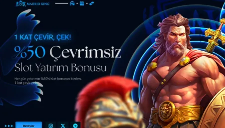 %50 Çevrimsiz Slot Bonusu (1 Kat Çevir Çek)