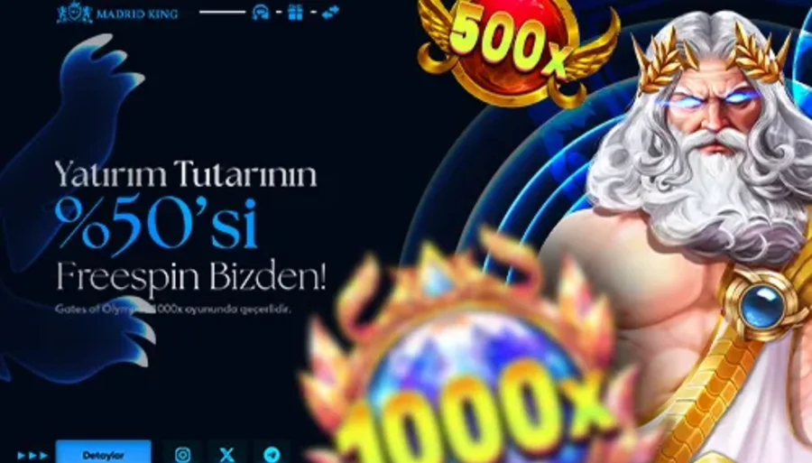 Yatırımın %50'si Freespin Bizden