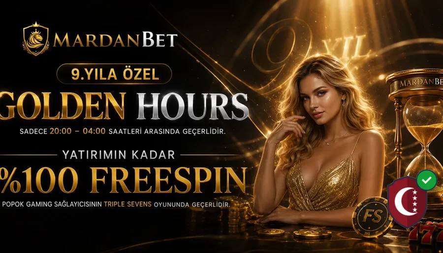 GOLDEN HOURS %100 FREESPIN BONUSU
