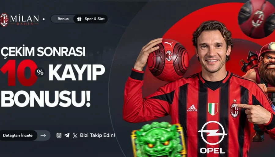 Milanbahis Çekimden Sonra %10 Kayıp Bonusu
