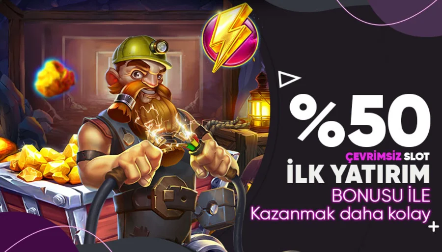 %50 Hoşgeldin Slot Bonusu