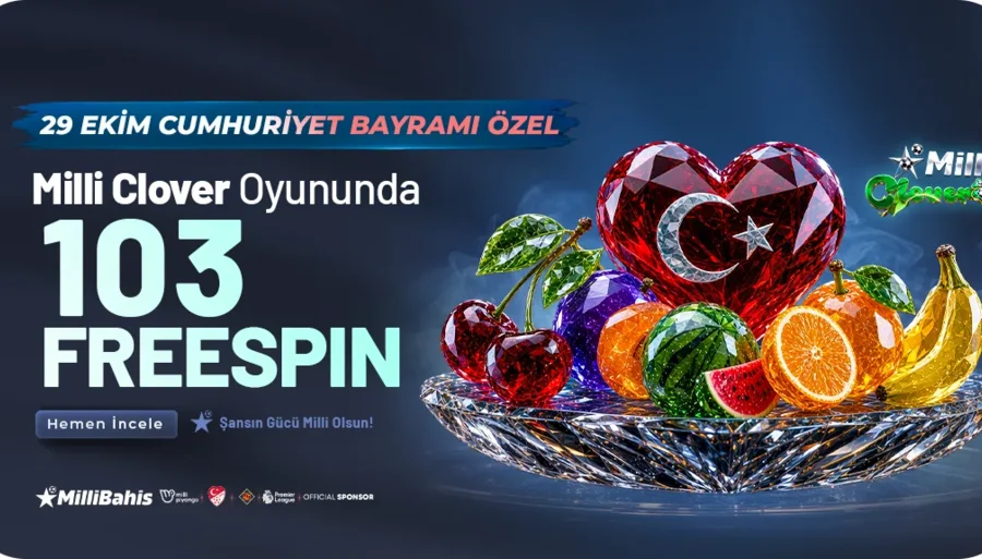Millibahis Cumhuriyet Bayramına Özel Freespin!