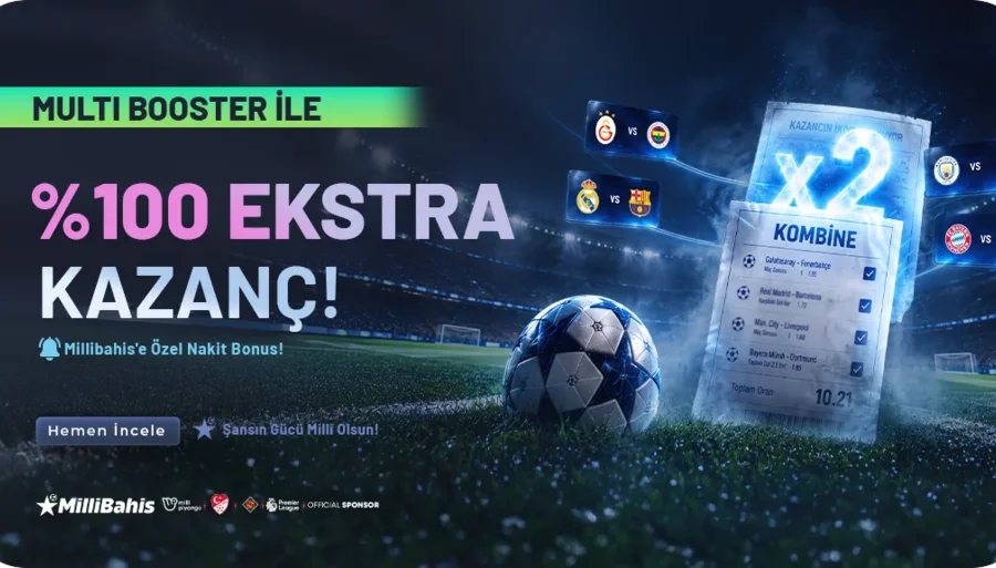 Kombine Kuponuna %100 Extra Kazanç