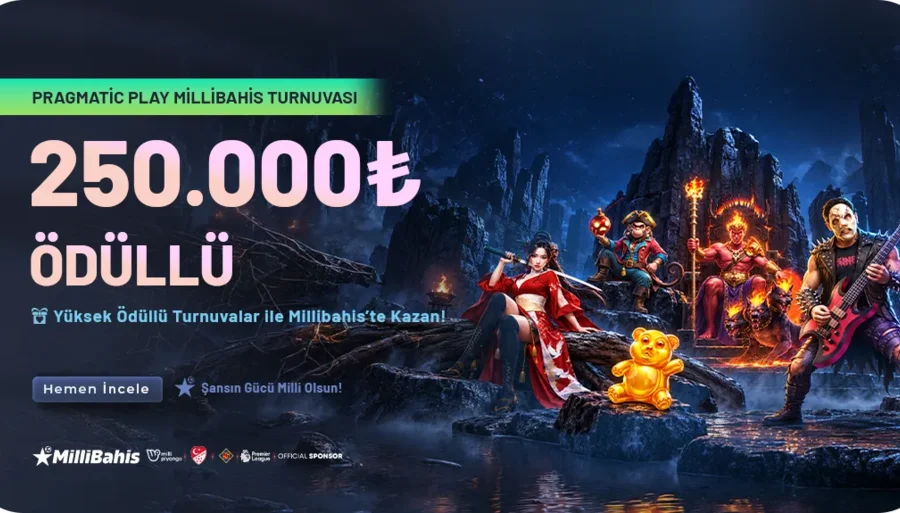 Millibahis'e Özel 250.000₺ Ödüllü Pragmatic Play Turnuvası