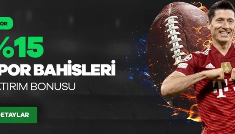 %15 Spor Bahisleri Yatırım Bonusu
