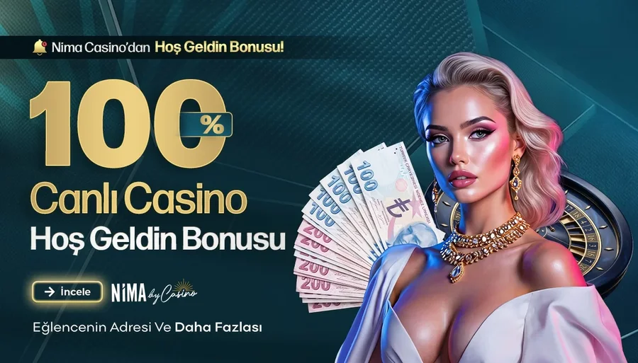 %100 CANLI CASİNO HOŞ GELDİN BONUSU