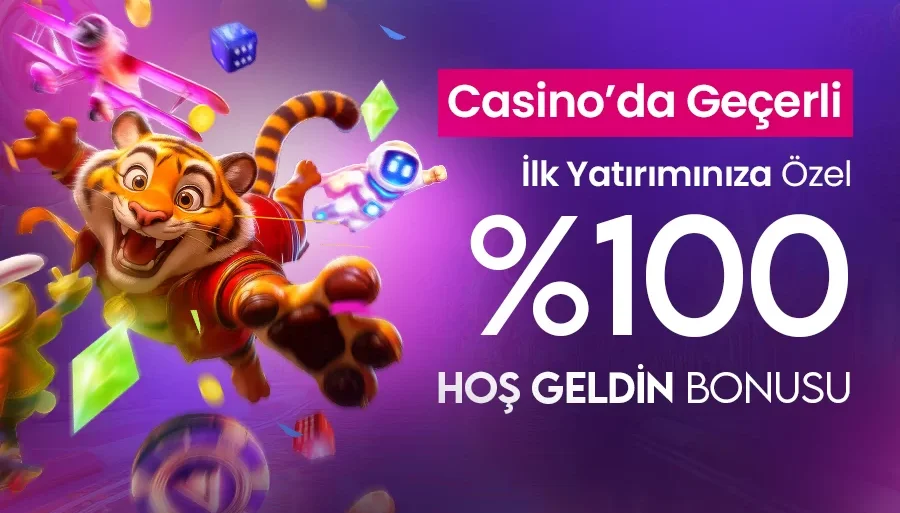 %100 Casino Hoşgeldin Bonusu