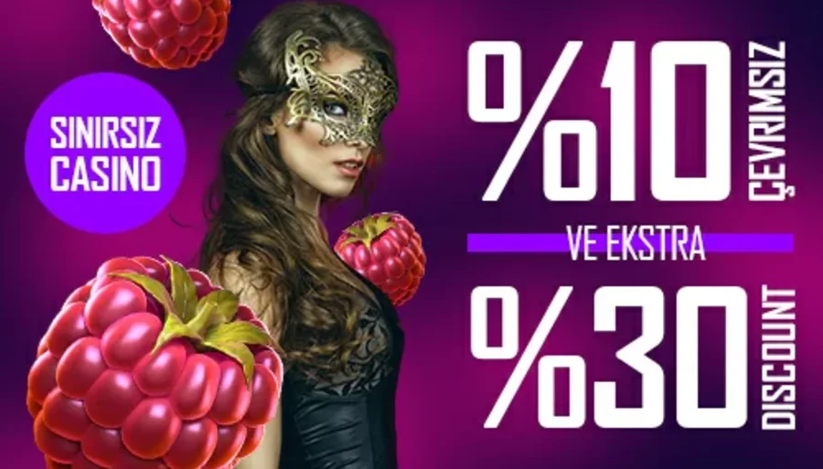 Casino %10 Yatırım Bonusu + %30 Discount