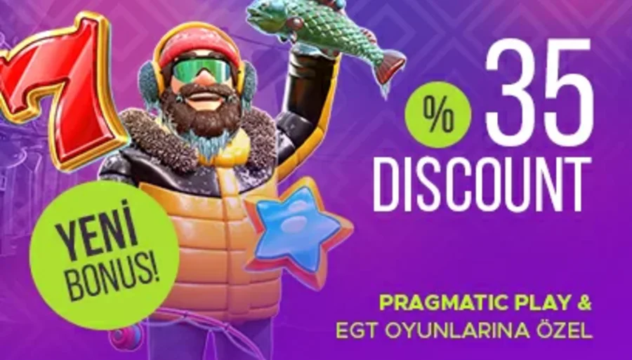 EGT ve PragmaticPlay Sağlayıcılarına Özel %35 Discount