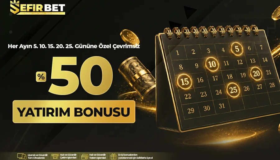 %50 Çevrimsiz Slot Bonusu