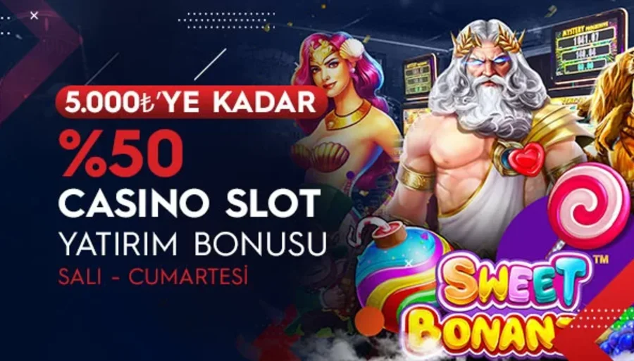5.000₺'ye Kadar %50 Casino Yatırım Bonusu
