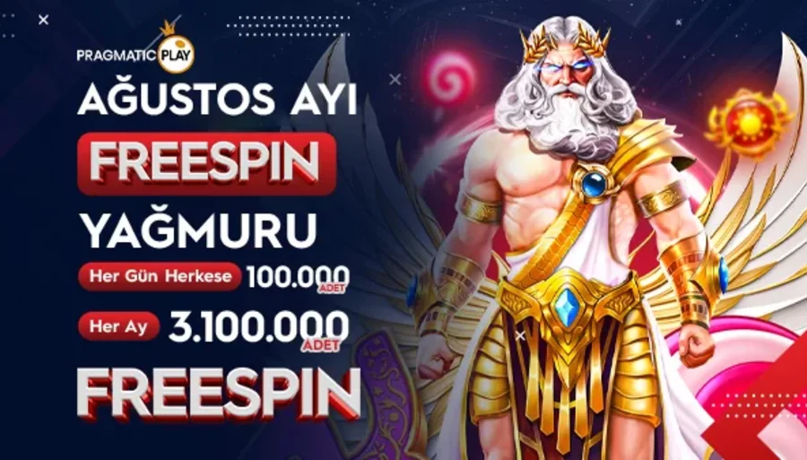 Ağustos Ayı Freespin Yağmuru!