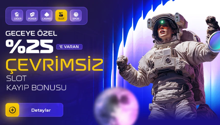 Geceye Özel %25'e Varan Çevrimsiz Slot Kayıp Bonusu