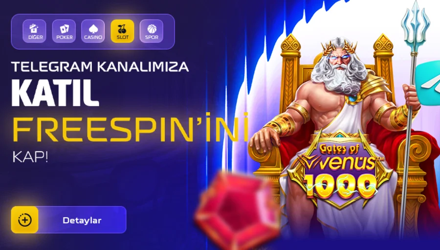 Telegram Kanalımızı Takip Et, Freespin'ini Kap