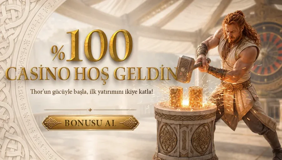 %100 Casino Hoş Geldin Bonusu