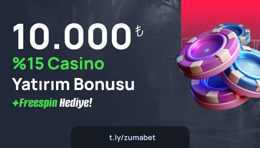 10.000 TL'ye kadar Günlük Casino Çevrimsiz Yatırım Bonusu + Ekstra Freespin